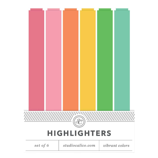 Brights Highlighter Set of 6 Colors