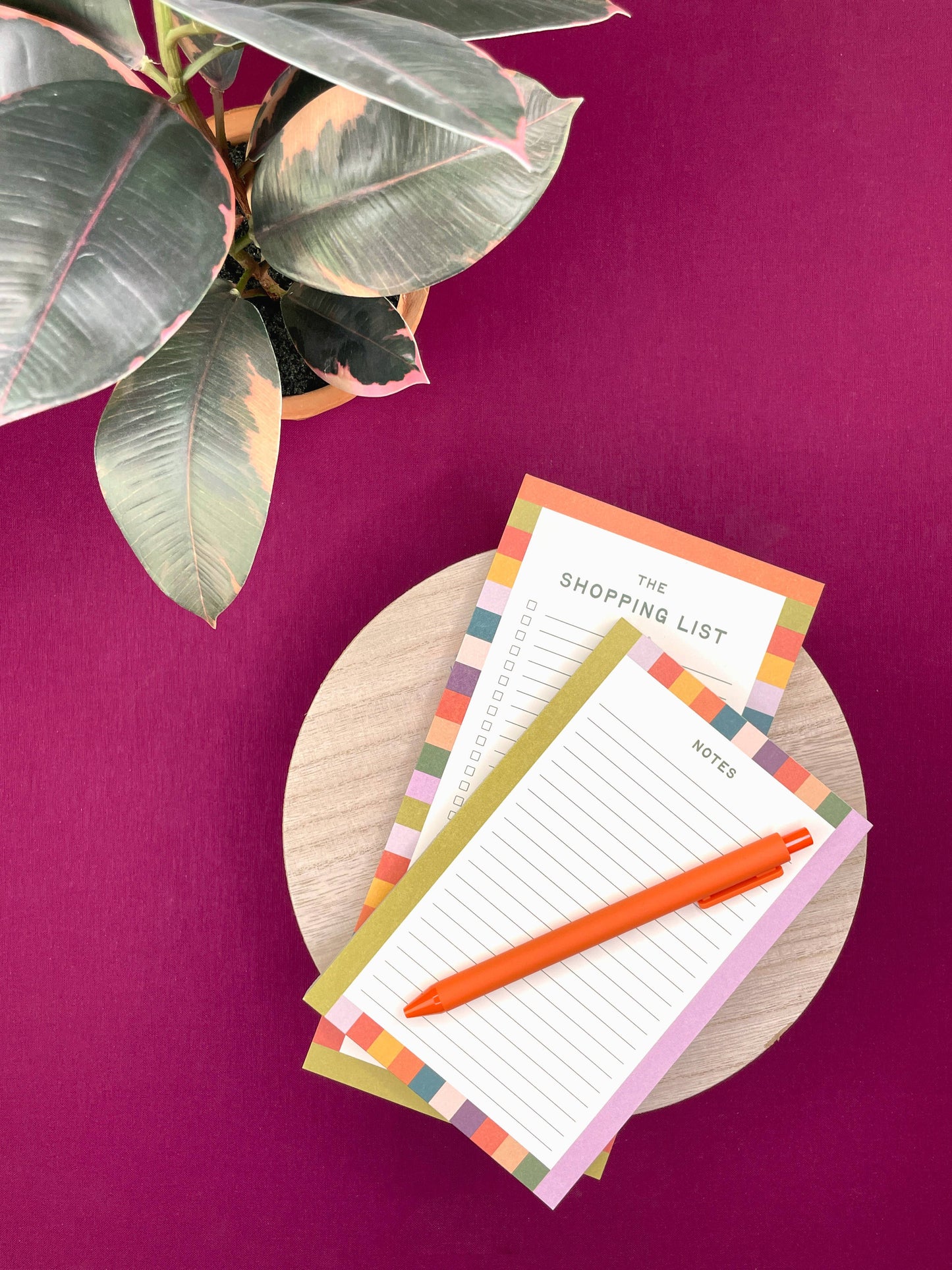 Colorful Stripes Note Taking Notepad