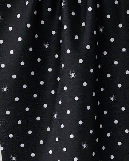 Spookydots Tea Towel: Black