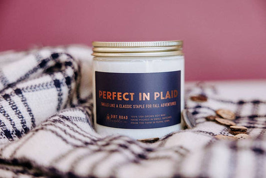 Perfect In Plaid Candle: 16 oz Candle