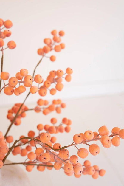 Orange Berries Stem 29"