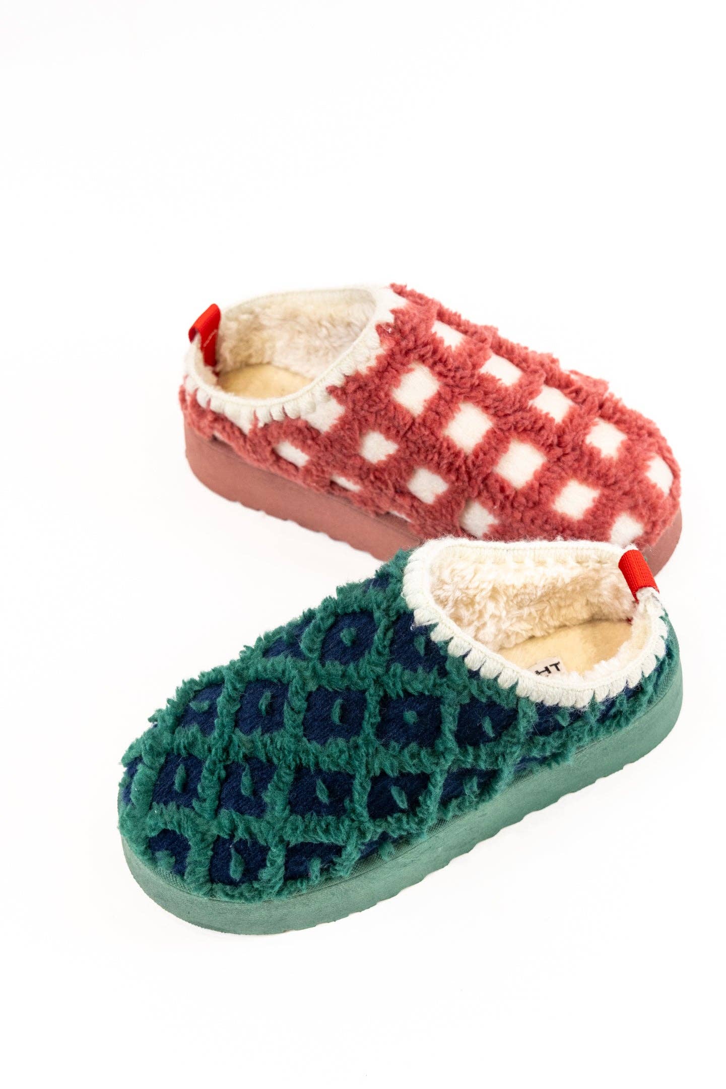 Alpine Slipper | Navy + Green