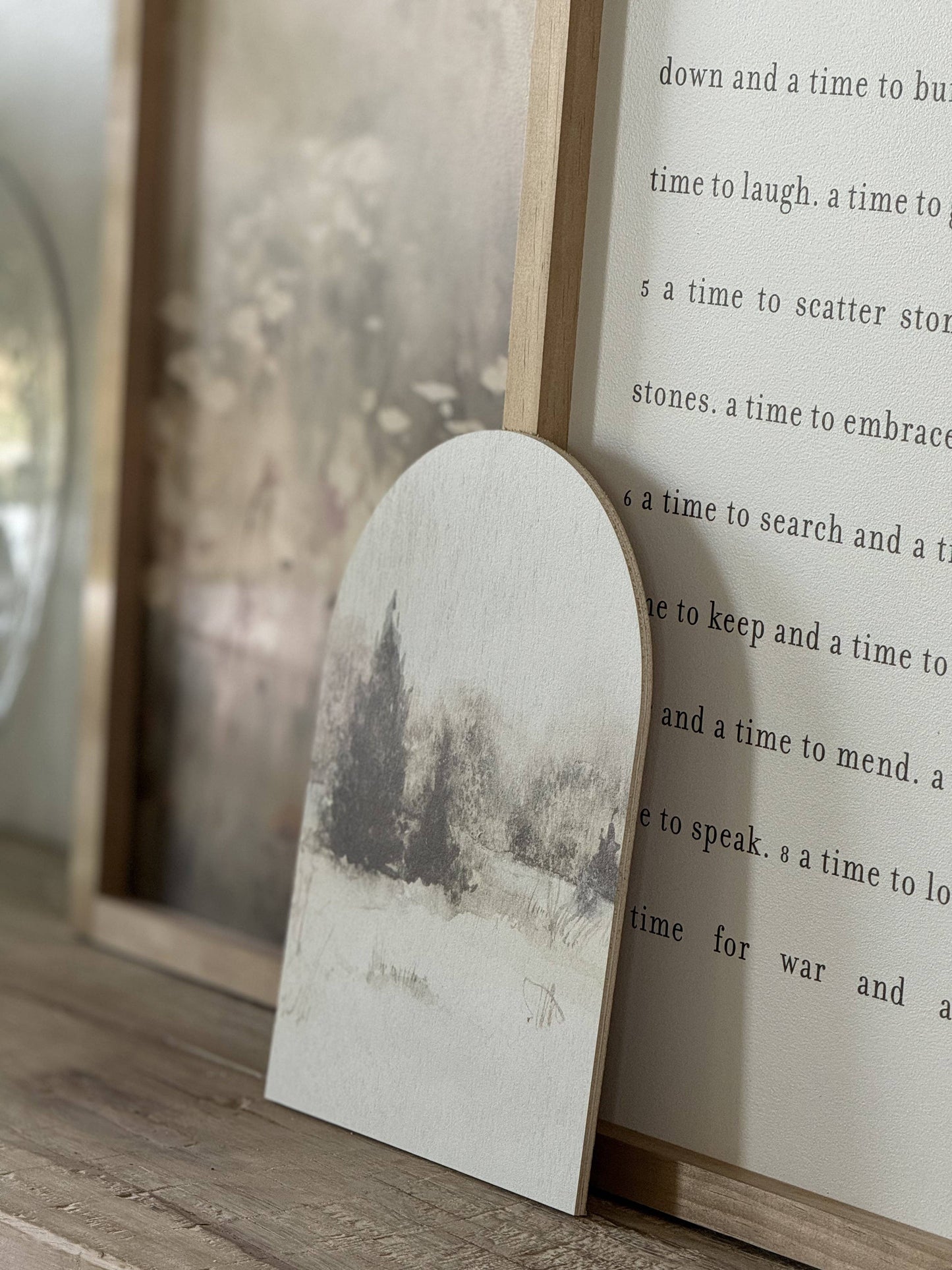 Winter Landscape, Arch | Christmas Decor: 7x10"