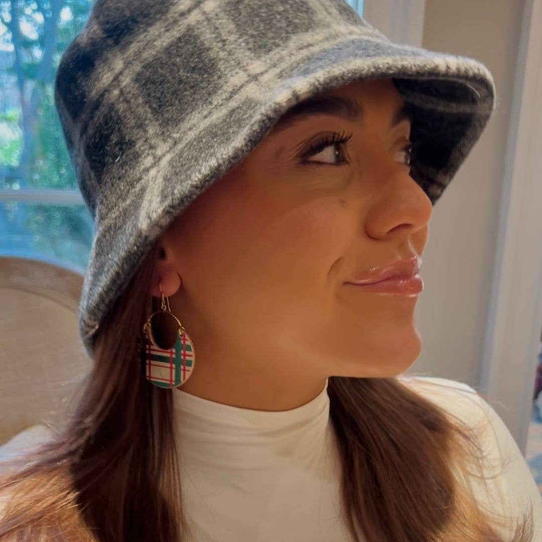 Ecru Tartan Ninas: Gold