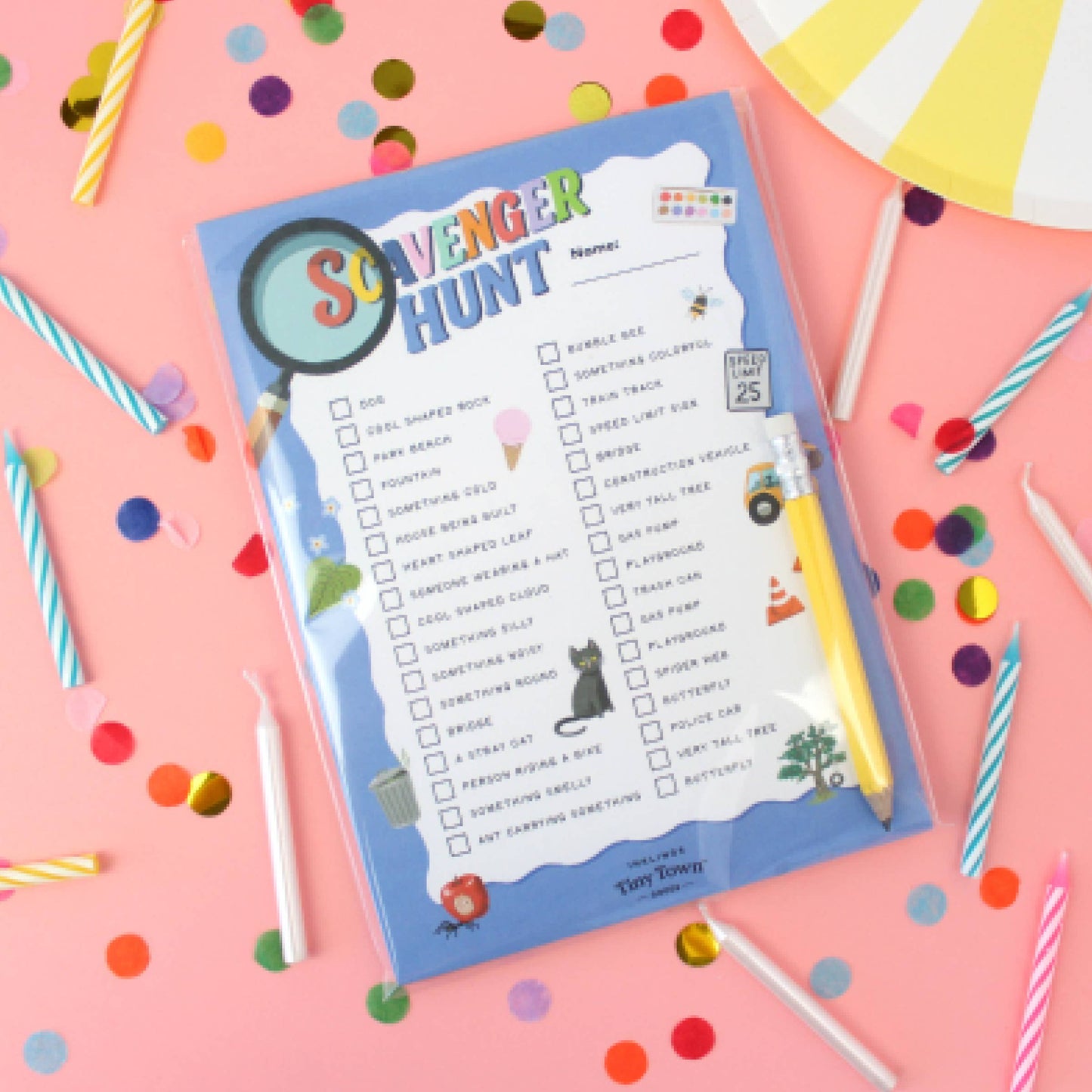 Tiny Town Play Notepad - Scavenger Hunt