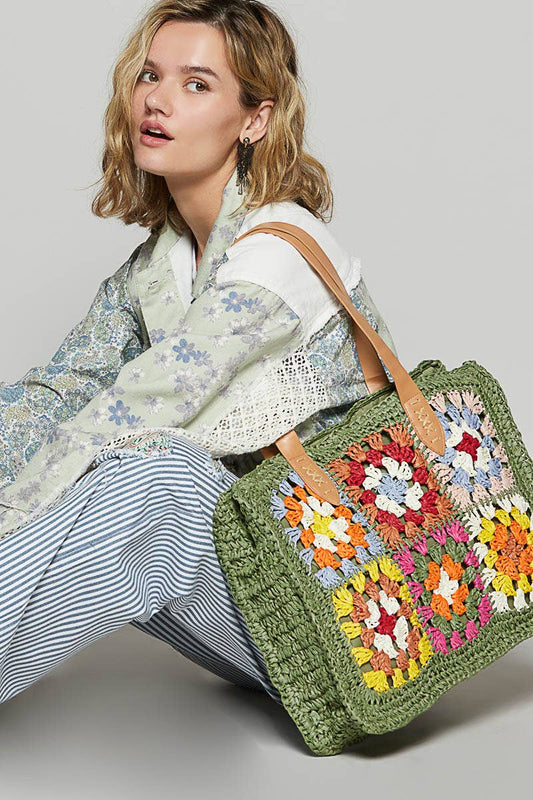 Olive Crochet Bag