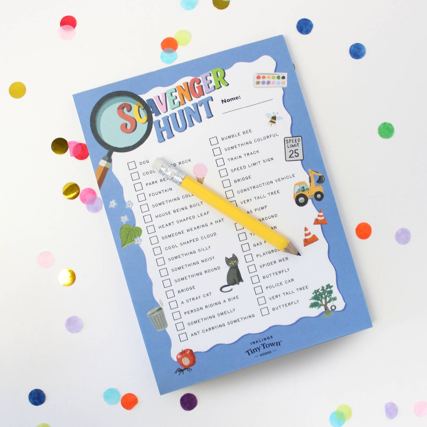 Tiny Town Play Notepad - Scavenger Hunt
