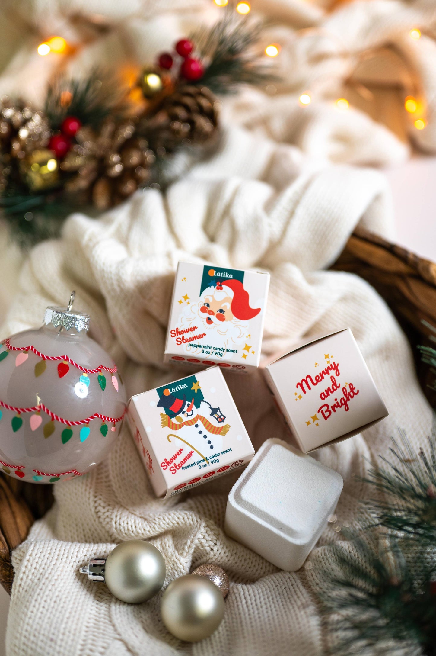 Christmas Shower Steamer Cube - Santa