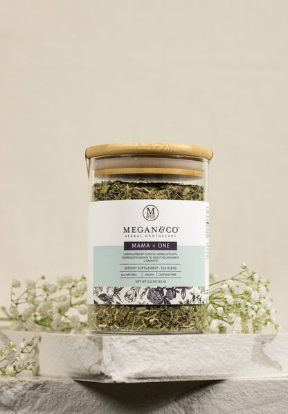 Mama + One Tea Blend (63g) – Prenatal Tea Blend with Natural Herbal Support for Expecting Mothers