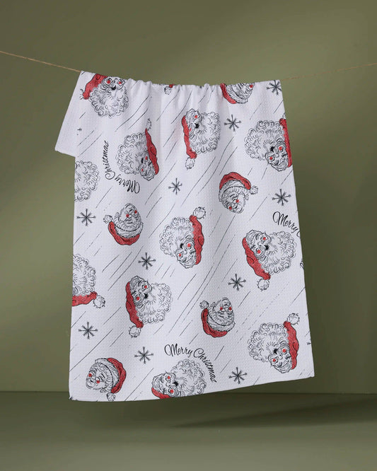 Claus Family Christmas Tea Towel