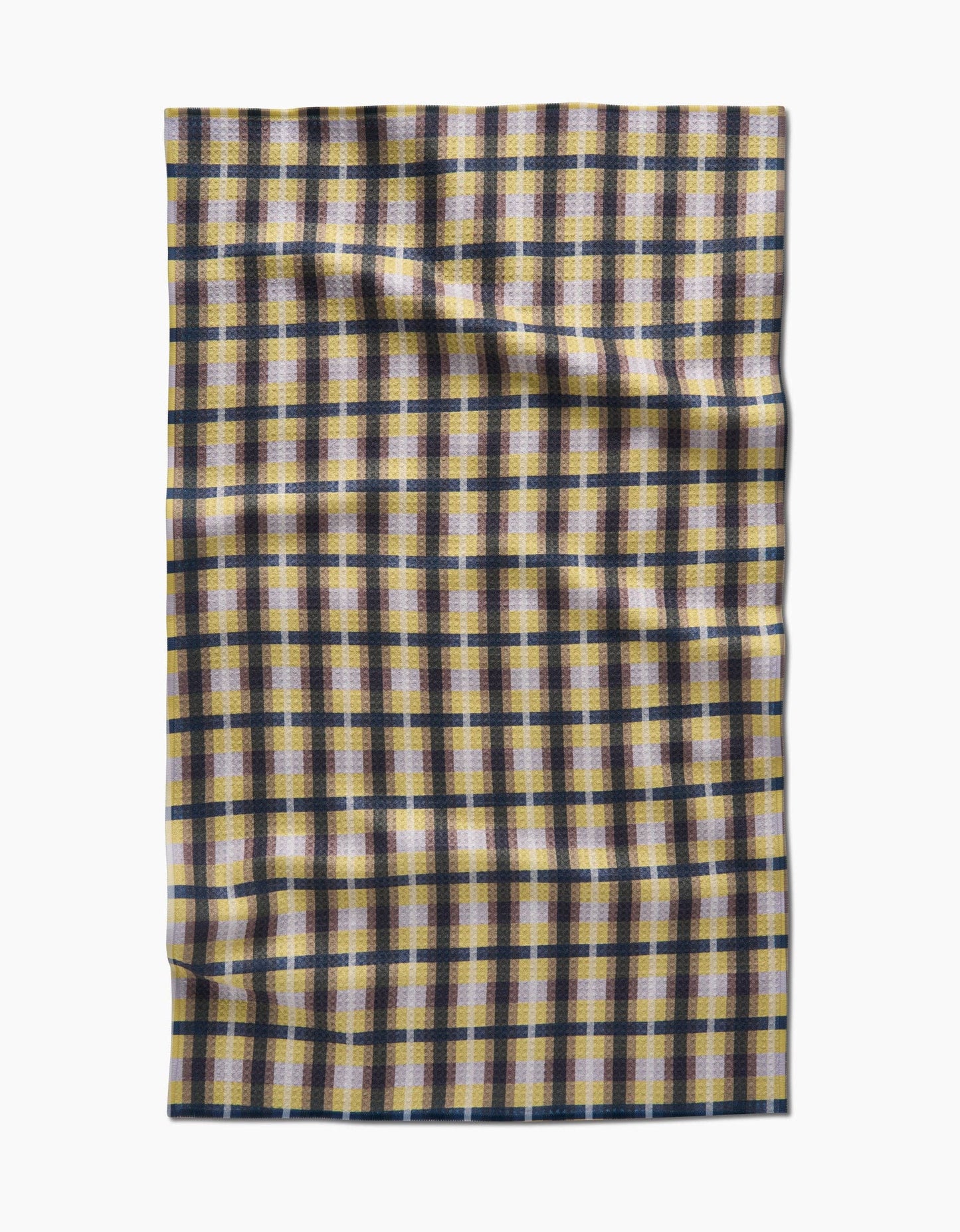 Crossbarred Yellow Tea Towel