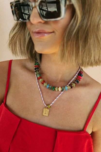 Kaleidoscope Beaded Necklace