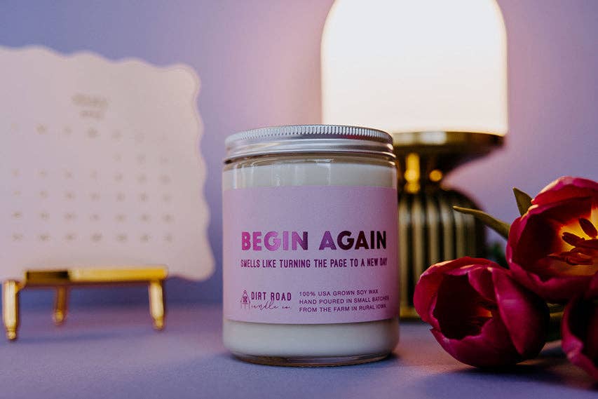 Begin Again Candle: 8 oz Candle