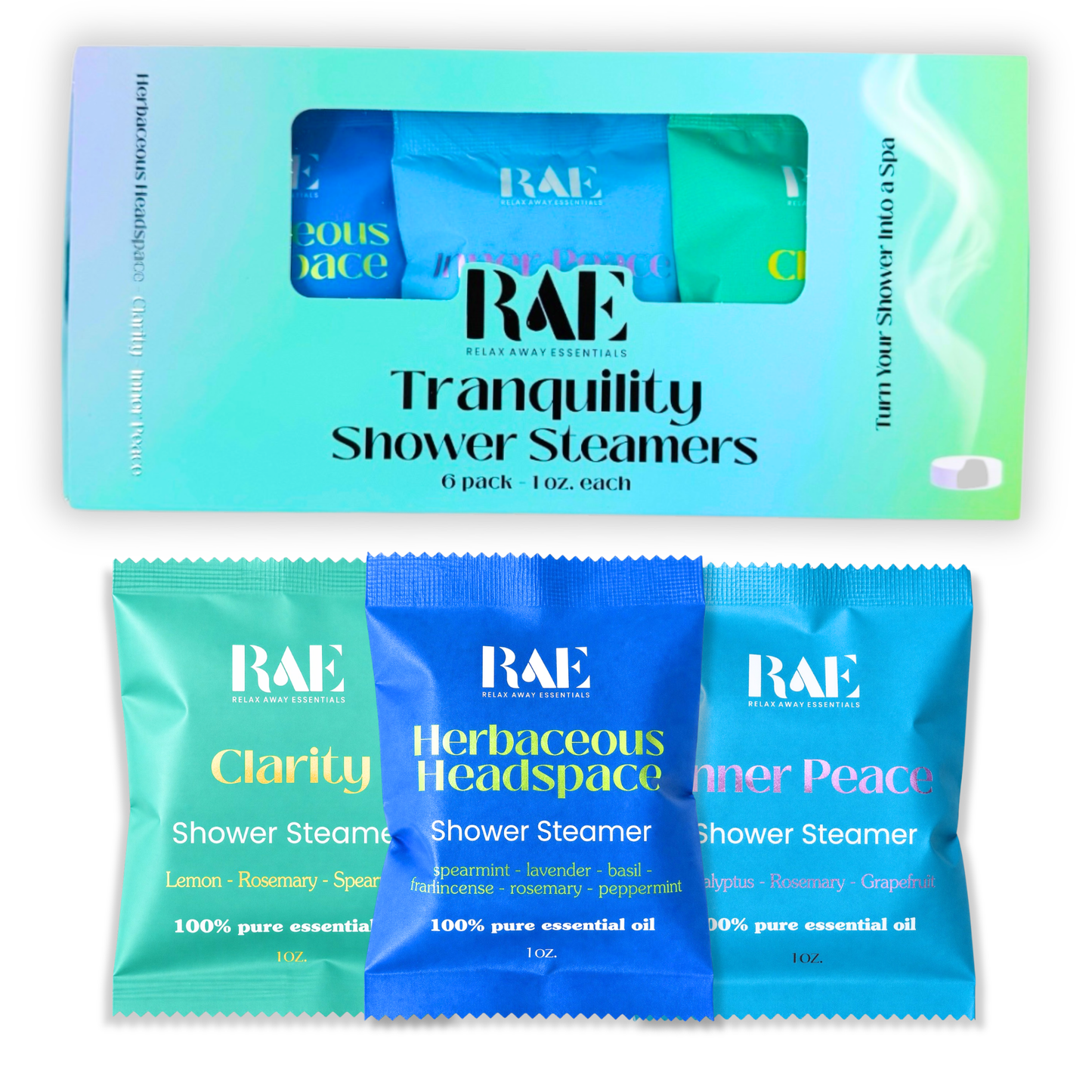 Tranquility Shower Steamers 6 Pack - Made in USA