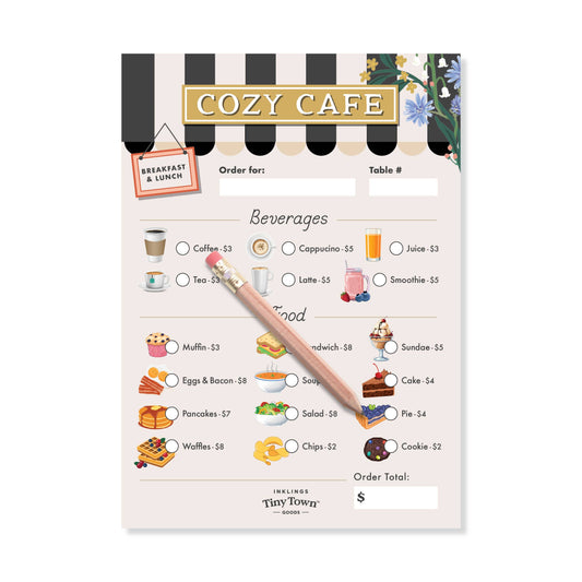 Tiny Town Play Notepad - Cozy Cafe