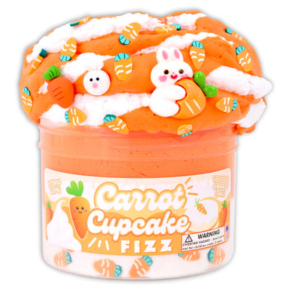 Carrot Cupcake Fizz - Hybrid Texture Slime