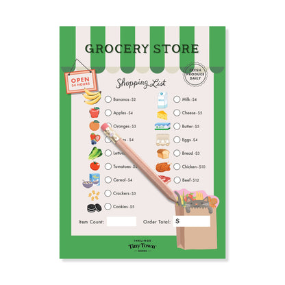 Tiny Town Play Notepad - Grocery Store