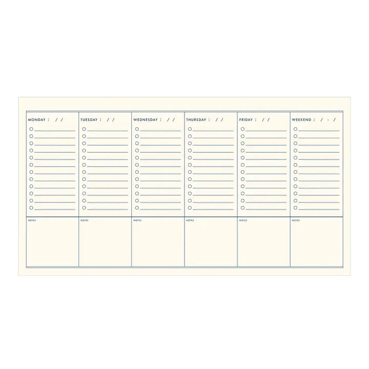 Grid Schedule Weekly Planner