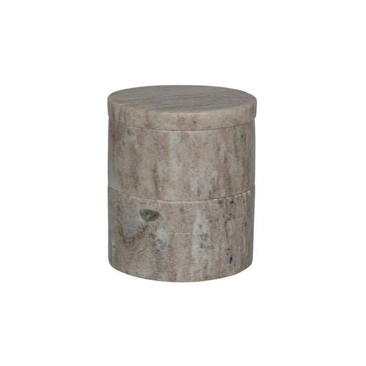 Marble Stackable Pinch Pots w/ Lid