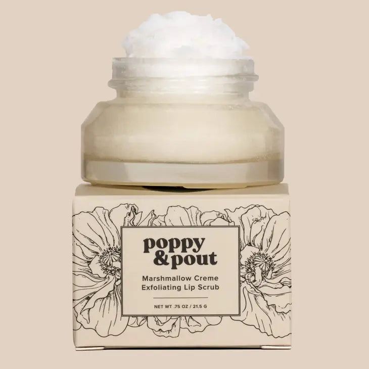 Poppy & Pout Lip Scrub-Marshmallow Creme