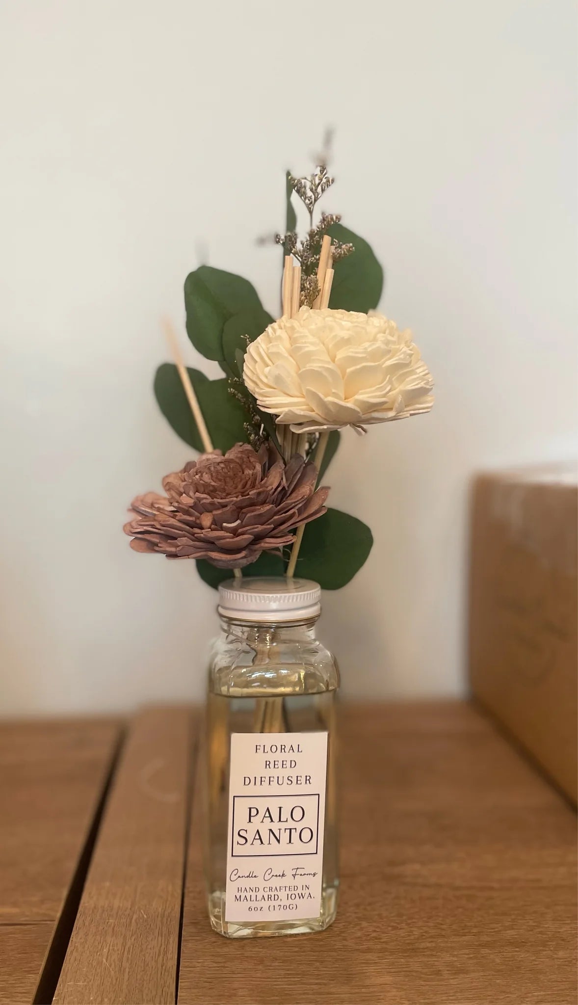 CCF Floral Reed Diffuser-Palo Santo