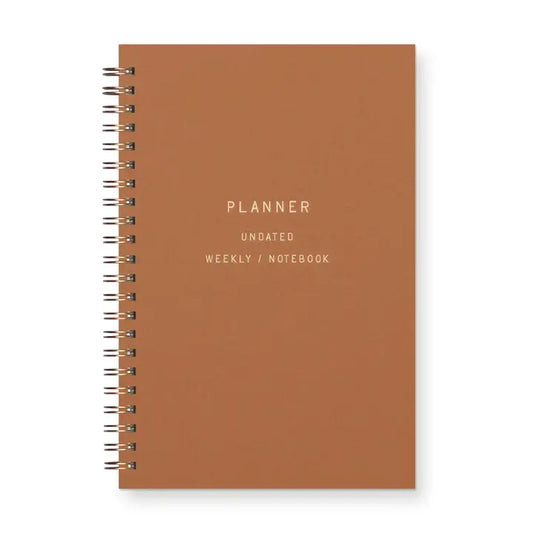 Standard Type Undated Weekly Planner Journal