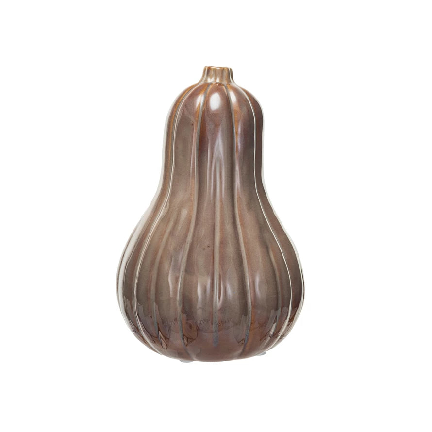 Stoneware Pumpkin Vase
