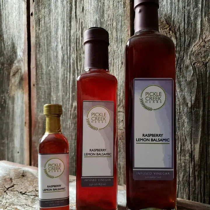 Pickle Creek Herbs Raspberry Lemon Infused Balsamic Vinegar