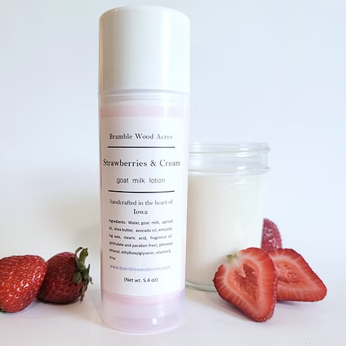 Bramblewood Acres Strawberries and Cream Goat Milk Lotion