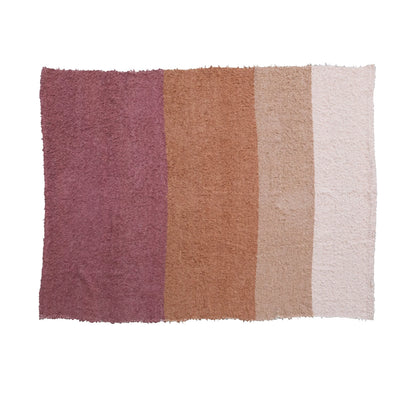 Woven Cotton Striped Throw