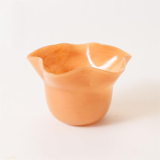 Amber Petal Vase